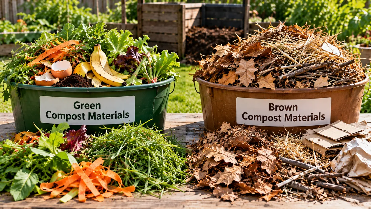 Understanding Green and Brown Compost Materials