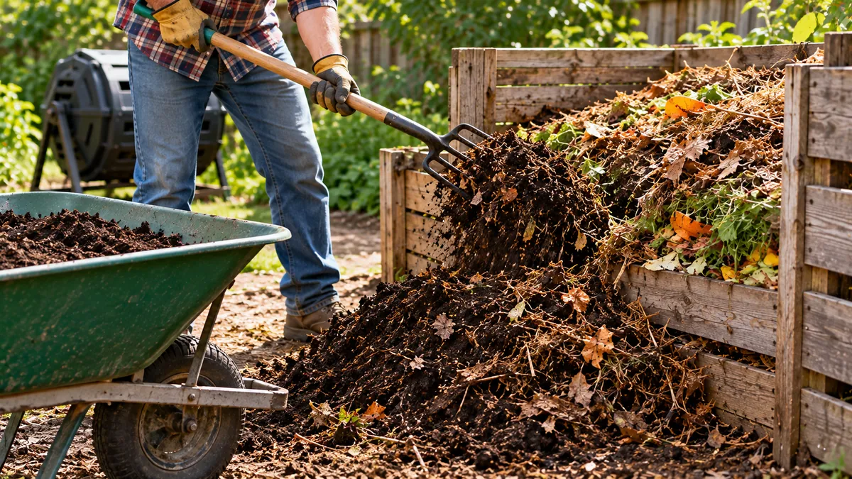 Turning and Maintaining Compost