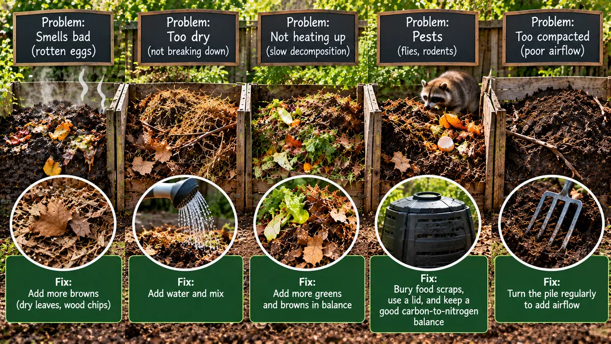 Common Composting Problems and How to Fix Them